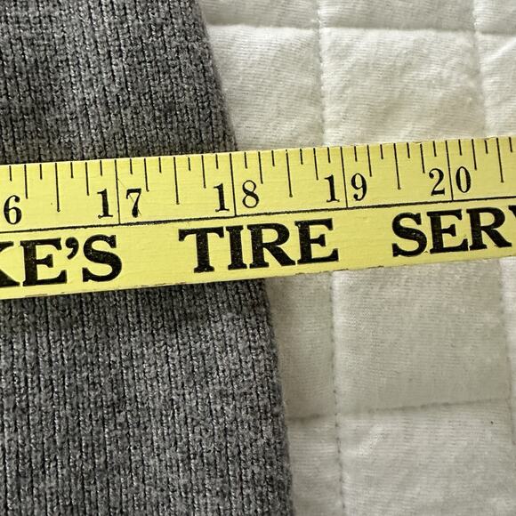 Quince Sweater Dress Womens XL Heather Gray Eco Knit Button Up Minimalist Winter - Picture 12 of 13